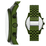 Michael Kors Lexington Chronograph Green Dial Green Steel Strap Watch For Men - MK8790 Authentic Buy Shop Now