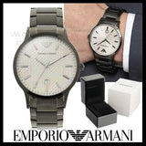 Emporio Armani Renato Quartz Grey Dial Grey Steel Strap Watch For Men - AR11120 Authentic Buy Shop Now