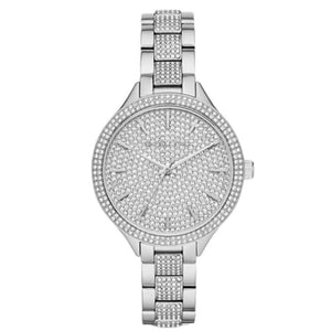 Michael Kors Runway Crystals Silver Dial Silver Steel Strap Watch for Women - MK3822 Authentic Buy Shop Now