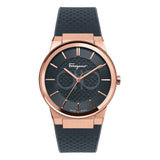 Salvatore Ferragamo Sapphire Black Dial Black Silicone Strap Watch for Men - SFHP00420 Authentic Buy Shop Now