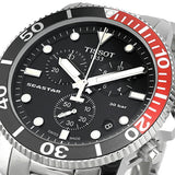 Tissot Seastar 1000 Chronograph Black Dial Silver Steel Strap Watch For Men - T120.417.11.051.01 Authentic Buy Shop Now