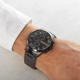 Armani Exchange Chronograph Black Dial Black Steel Strap Watch For Men - AX2429 Authentic Buy Shop Now