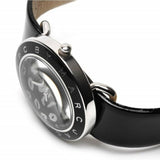 Marc Jacobs Amy Black Dial Black Leather Strap Watch for Women - MBM1163 Authentic Buy Shop Now