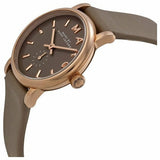 Marc Jacobs Baker Olive Dial Olive Leather Strap Watch for Women - MBM1330 Authentic Buy Shop Now