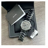 Hugo Boss Cloud Chronograph Black Dial Black Steel Strap Watch For Men - 1514016 Authentic Buy Shop Now