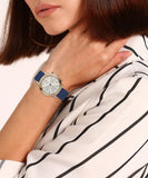 Guess Marina Multifunction White Dial Blue Rubber Strap Watch for Women - W1025L4 Authentic Buy Shop Now