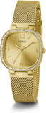 Guess Tapestry Diamonds Gold Dial Gold Mesh Bracelet Watch for Women - GW0354L2 Authentic Buy Shop Now