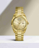 Guess Connoisseur Gold Dial Gold Steel Strap Watch for Men - GW0265G2 Authentic Buy Shop Now
