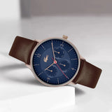 Lacoste Club Blue Dial Brown Leather Strap Watch for Men - 2011141 Authentic Buy Shop Now
