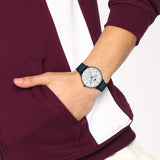 Lacoste Club White Dial Blue Leather Strap Watch for Men - 2011140 Authentic Buy Shop Now