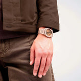 D1 Milano Ultra Thin Brown Dial Gold Steel Strap Watch for Unisex - D1-UTBJ10 Authentic Buy Shop Now