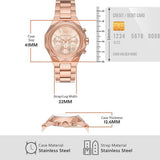 Michael Kors Raquel Analog Rose Gold Dial Rose Gold Steel Strap Watch For Women - MK4688 Authentic Buy Shop Now