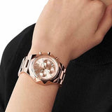 Michael Kors Raquel Analog Rose Gold Dial Rose Gold Steel Strap Watch For Women - MK4688 Authentic Buy Shop Now