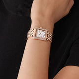 Michael Kors Emery Three-Hand White Dial Rose Gold Steel Strap Watch for Women - MK4743 Authentic Buy Shop Now