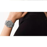 Michael Kors Lennox Analog Crystals Silver Dial Silver Steel Strap Watch For Women - MK7408 Authentic Buy Shop Now