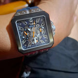 Guess Leo Chronograph Navy Blue Dial Blue Silicone Strap Watch For Men - GW0637G1 Authentic Buy Shop Now