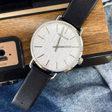 Calvin Klein Even White Dial Black Leather Strap Watch for Women - K7B211C6 Authentic Buy Shop Now