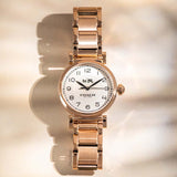 Coach Madison White Dial Rose Gold Steel Strap Watch for Women - 14502395 Authentic Buy Shop Now