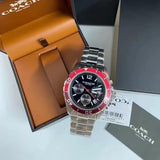 Coach Kent Black Dial Silver Steel Strap Watch for Men - 14602556 Authentic Buy Shop Now