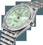 Breitling Chronomat Automatic 36 Diamonds Green Dial Two Tone Steel Strap Watch for Women - A10380591L1A1 Authentic Buy Shop Now