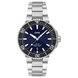 Oris Aquis Date Blue Dial Silver Steel Strap Watch for Men - 0173377304135-0782405PEB Authentic Buy Shop Now