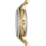 Fossil Virginia White Dial Gold Steel Strap Watch for Women - ES3283 Authentic Buy Shop Now