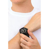 Guess Track Black Dial Black Steel Strap Watch for Men - GW0426G3 Authentic Buy Shop Now