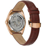 Fossil Vintage Muse Automatic Skeleton Maroon Dial Maroon Leather Strap Watch for Women - ME3137 Authentic Buy Shop Now