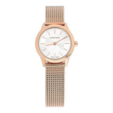 Calvin Klein Minimal White Dial Rose Gold Mesh Bracelet Watch for Women - K3M23626 Authentic Buy Shop Now