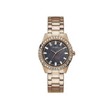 Guess Sparkler Diamonds Black Dial Rose Gold Steel Strap Watch for Women - GW0111L3 Authentic Buy Shop Now