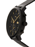 Lacoste Replay Black Dial Black Steel Strap Watch for Men - 2011194 Authentic Buy Shop Now