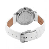 Daniel Wellington Classic Petite Bondi Black Dial White Leather Strap Watch For Women - DW00100284 Authentic Buy Shop Now