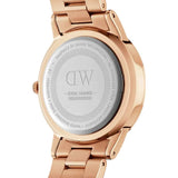 Daniel Wellington Iconic Link Pink Dial Rose Gold Steel Strap Watch For Women - DW00100333 Authentic Buy Shop Now