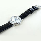 Tissot Carson Premium Lady Silver Dial Black Leather Strap Watch For Women - T122.210.16.033.00 Authentic Buy Shop Now