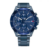 Tommy Hilfiger Bank Quartz Blue Dial Blue Steel Strap Watch for Men - 1791720 Authentic Buy Shop Now