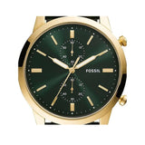 Fossil Townsman Chronograph Green Dial Green Leather Strap Watch for Men - FS5599 Authentic Buy Shop Now