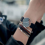 Daniel Wellington Classic Sheffield Black Dial Black Leather Strap Watch For Women - DW00100139 Authentic Buy Shop Now
