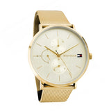 Tommy Hilfiger Jenna Quartz White Dial Gold Mesh Bracelet Watch For Women - 1781943 Authentic Buy Shop Now