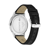 Lacoste Madrid Gray Dial Black Leather Strap Watch for Men - 2011032 Authentic Buy Shop Now