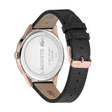 Lacoste Continental Black Dial Black Leather Strap Watch for Men - 2011042 Authentic Buy Shop Now