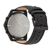 Armani Exchange Banks Chronograph Black Dial Black Leather Strap Watch For Men - AX1724 Authentic Buy Shop Now