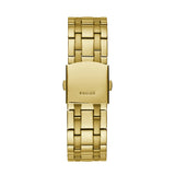 Guess Surge Chronograph Black Dial Gold Steel Strap Watch for Men - W1258G2 Authentic Buy Shop Now