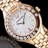 Swarovski Lovely Crystals Mother of Pearl Dial Rose Gold Steel Strap Watch for Women - 5261496 Authentic Buy Shop Now