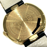 Versace V Metal Icon Gold Dial Black & Gold Strap Watch for Women - VLC030014 Authentic Buy Shop Now