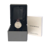 Emporio Armani Dress Quartz Silver Dial Brown Leather Strap Watch For Women - AR11063 Authentic Buy Shop Now