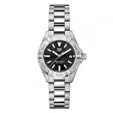 Tag Heuer Aquaracer Quartz Black Dial Silver Steel Strap Watch for Women - WBD1410.BA0741 Authentic Buy Shop Now
