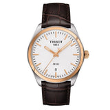 Tissot T Classic PR 100 Quartz White Dial Brown Leather Strap Watch for Men - T101.410.26.031.00 Authentic Buy Shop Now