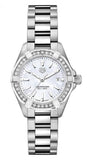 Tag Heuer Aquaracer Diamonds Mother of Pearl White Dial Silver Steel Strap Watch for Women - WBD1413.BA0741 Authentic Buy Shop Now