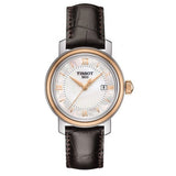 Tissot Bridgeport Lady White Dial Brown Leather Strap Watch For Women - T097.010.26.118.00 Authentic Buy Shop Now