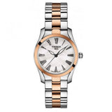 Tissot T Wave Mother of Pearl Dial Two Tone Steel Strap Watch For Women - T112.210.22.113.01 Authentic Buy Shop Now
